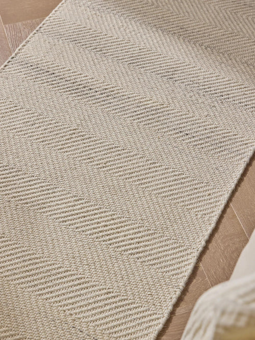 benuta wollen loper Lars - crème - 70x200 cm