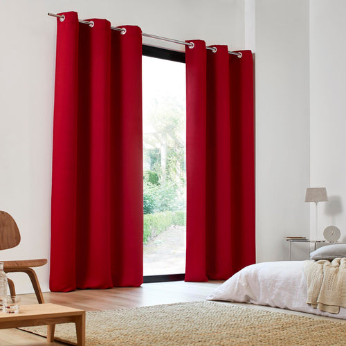 Madura Gordijn Blackout helder rood 140x180 cm