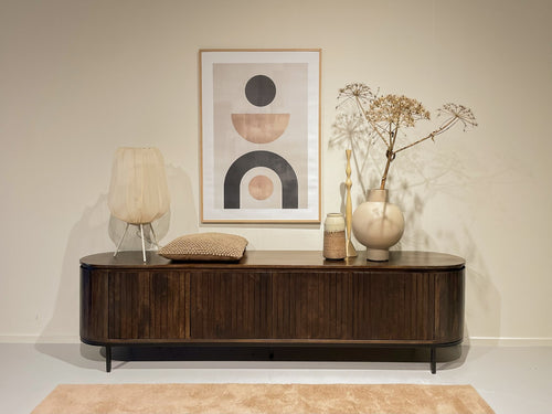 Livingfurn tv-meubel Noor Walnut - 210cm - mangohout
