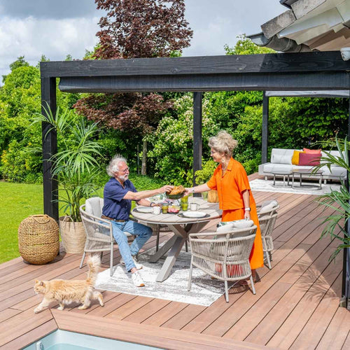 Garden Impressions tuinset Sorong - Tulli - taupe - 220x115 cm - 7-delig - vtwonen shop