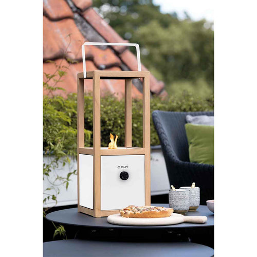 Cosi Fires - Cosiscoop Urban white - gaslantaarn - 20 x 20 x H 49,3 cm - vtwonen shop