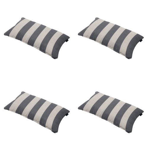 Madison sierkussen Amora - grijs - 30x50x10cm - set van 4