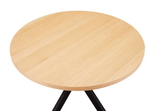 Giga Meubel Eettafel Vancouver - Rond - Eiken fineer - 120cm - vtwonen shop