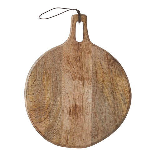 Mica Decorations Duko Serveerplank - Ø28 cm - 100% FSC Mangohout - Bruin - vtwonen shop