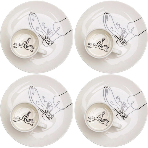Kare Design Koffiekoppen Favola banaan (4/set)