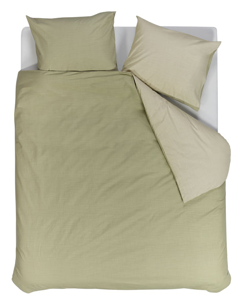 vtwonen Dekbedovertrek Cozy Slub - 240 x 220 cm - Groen