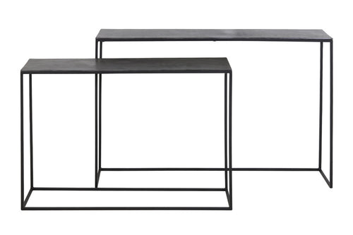 Light & Living tafel  - zwart - 120x25x80 cm