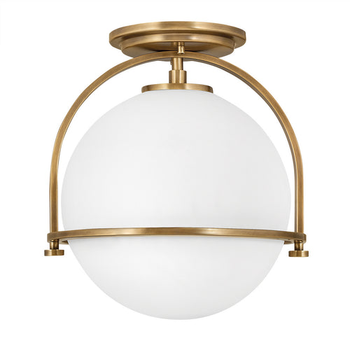 Elstead Hinkley Somerset Globe Plafondlamp Heritage Messing