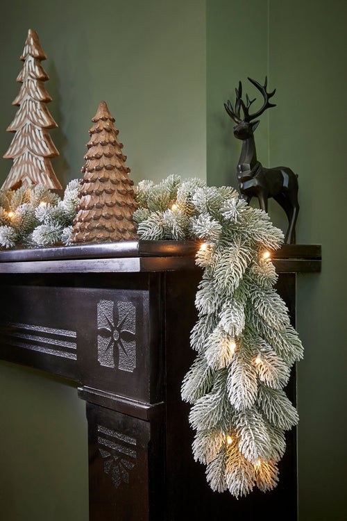 Black Box Trees Nagoya Guirlande met LED Verlichting en Timerfunctie  - L270 x Ø20 cm - Groen - vtwonen shop