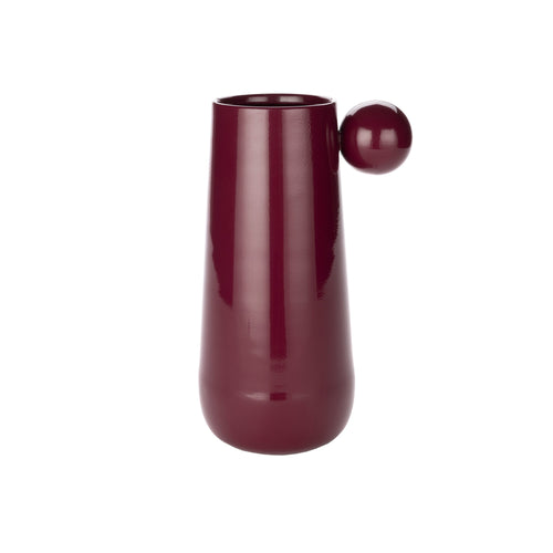 Dutchbone Dot L vaas Bordeaux Rood