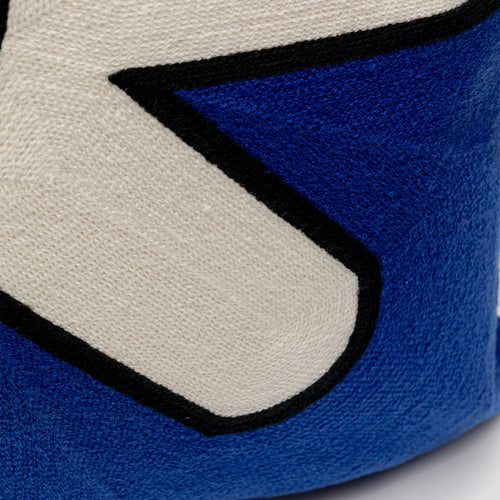 Kare Design Kussen Icon ster blauw en wit