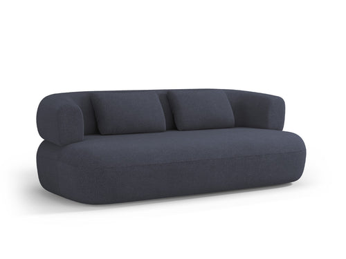 Micadoni Bank Jenny 3-zits, boucle, donkerblauw - 90x178x73cm