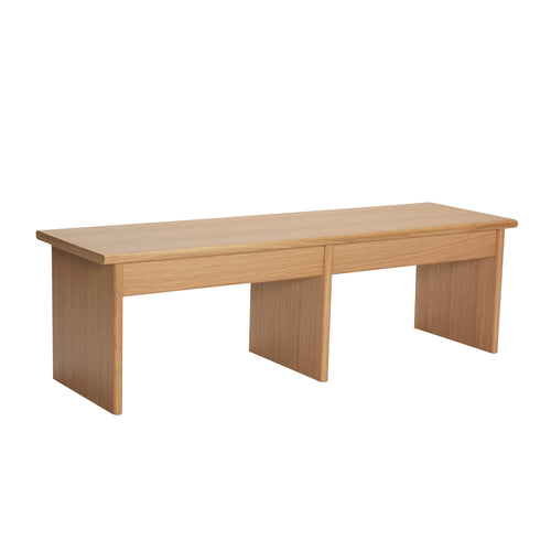 Hübsch bijzettafel Doppio - mdf/oak veneer - 99x30xh30cm