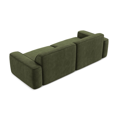 LaMiaSofa 4-zits bank Melissa - chenille stof - olijf - 244x102x70