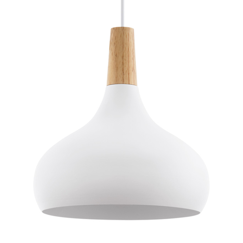 EGLO  hanglamp Sabinar - e27 - ø 28 cm - wit/bruin - vtwonen shop
