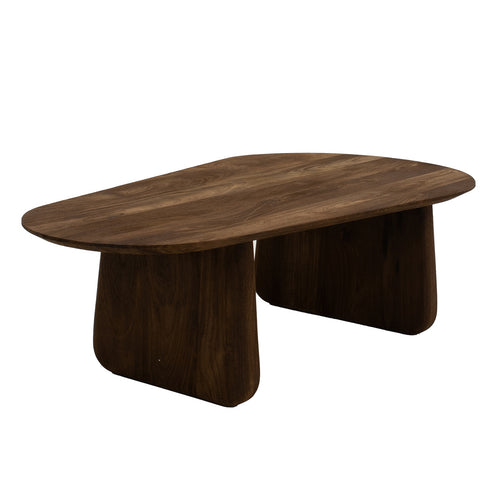 Giga Meubel Salontafel Femke Organisch - Mangohout - Bruin - 120x65x35cm - vtwonen shop