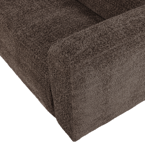 WOOOD 1,5-zits bank arm rechts Mojo Base - Wollig - Bruin - 74x145x97