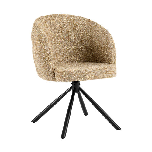 Giga Meubel Eetkamerstoel Emilia - Taupe - Draaibaar - Set van 2 - vtwonen shop