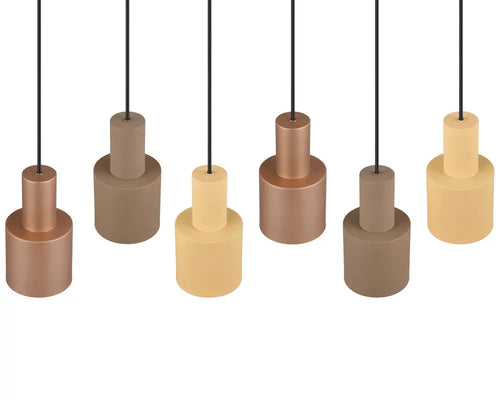 Trio Leuchten hanglamp Agudo - 6 lichts - 85  x 150   cm - zwart