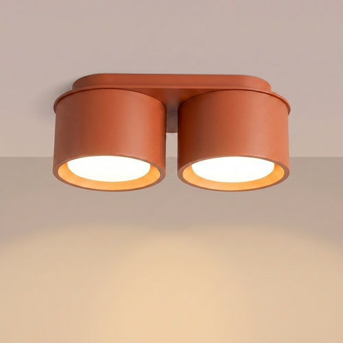 Sollux Lighting Plafondlamp MODO 2 rode oker Gx53 - 21x10x8cm