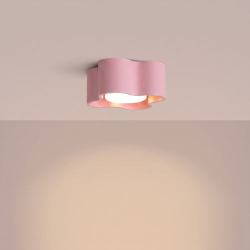 Sollux Lighting Plafondlamp OVIO 1 roze Gx53 - 12x12x6cm