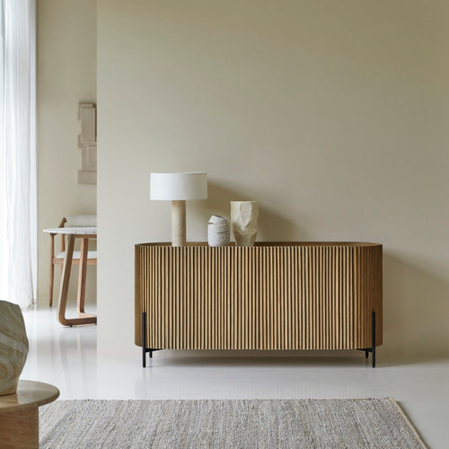 Tikamoon Buffet van mindihout 150 cm - Bruin