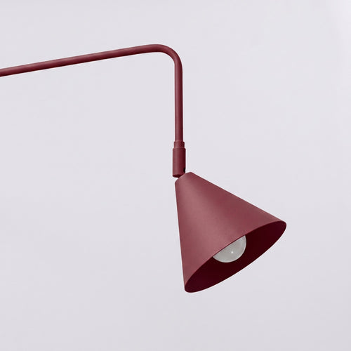 Sollux Lighting Wandlamp NOX bordeaux - 14x61x30cm