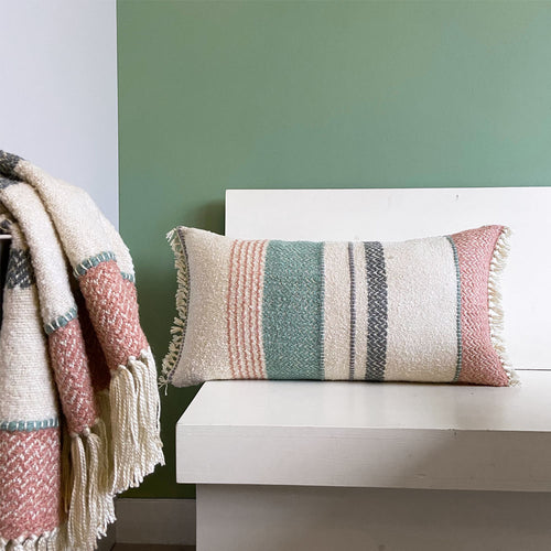Malagoon plaid - pastel multicolor bouclé - 125x150cm
