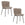 Housecraft Living Maryan Eetkamerstoelen Off White/ Gebroken wit - Set van 2
