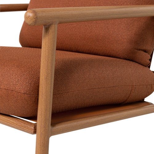 WOOOD tuin 2-zits bank & loungestoel Cavero - Aluminium - Terra