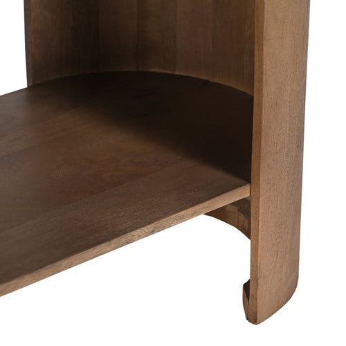 DÉJA Living Sidetable Xandrine - Donkerbruin Hout - 120x45x82cm