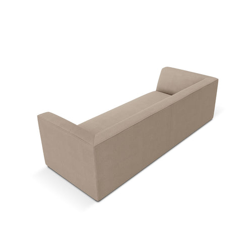 Cosmopolitan Design - Bank Siena 3-zits, structurele stof donkerbeige - 92x232x69cm