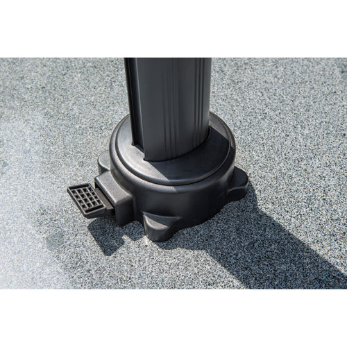 Hawaii parasol S - 250x250 cm - carbon black - taupe - vtwonen shop