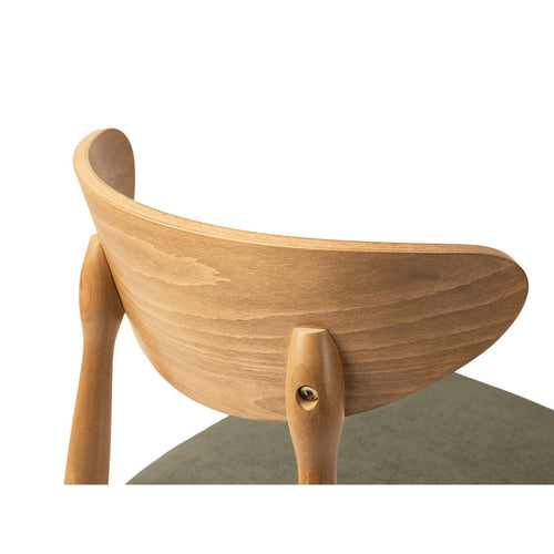 Set van 2 stoelen Leon chenille lichtgroen - 48x47.5x79cm
