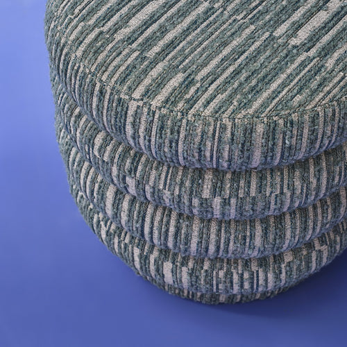 Signature - BIBENDUM Poef Woonkamer - Groen - 46,5x46,5x47 cm