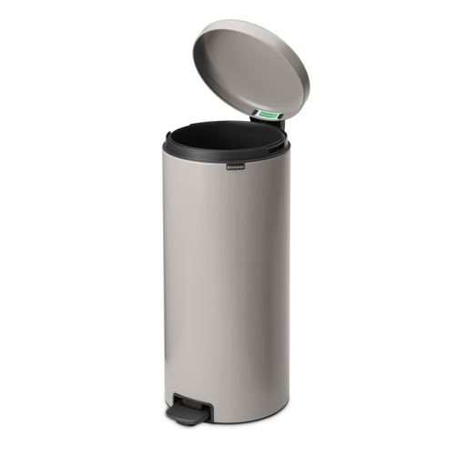 Brabantia NewIcon Pedaalemmer, 30 liter, kunststof binnenemmer - Soft Grey