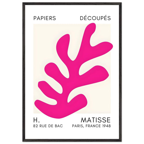 Artfulprints Poster met Lijst Matisse – Ocean petals pink   - 70x100 cm - Roze