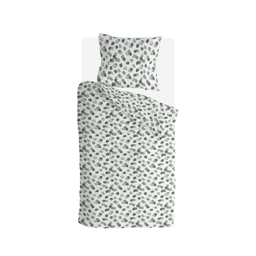 Byrklund - Dekbedovertrek Spotty Animal - 140x220 cm - Groen