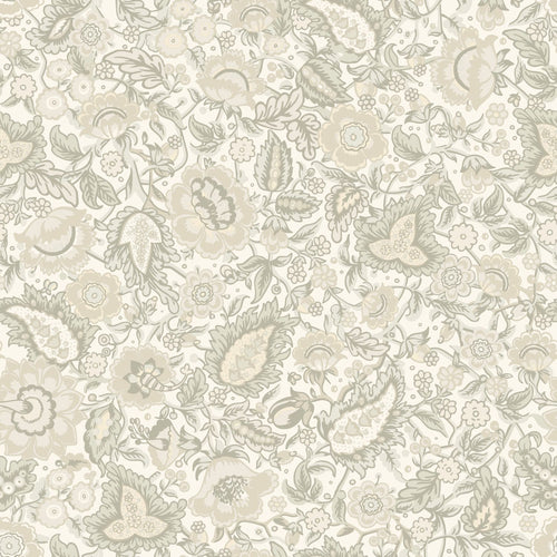 ESTAhome behang vintage bloemen blauwgroen - 50 x 900 cm - 132237