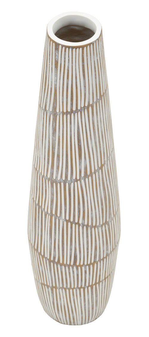 Mauro Ferretti vaas - Ø 17x68,5 cm - beige