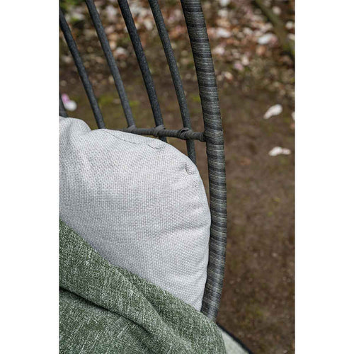 Panama hangstoel - eivorm - carbon black - earl grey - valley sand - vtwonen shop