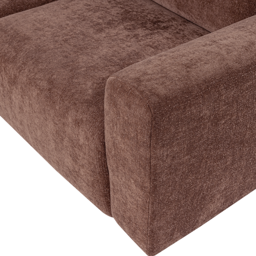 WOOOD 2-zits bank slub Umina - Chenille - Oudroze