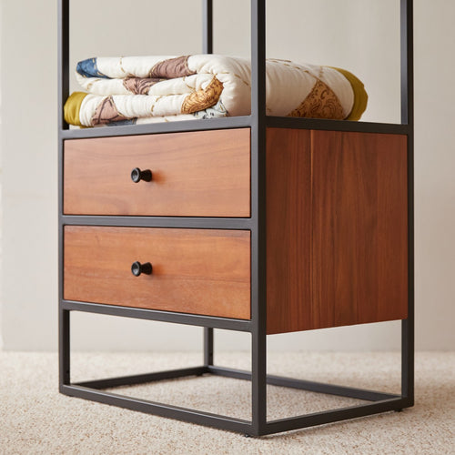 Tikamoon Kinderstellingkast van massief acacia en metaal - Naturel - vtwonen shop