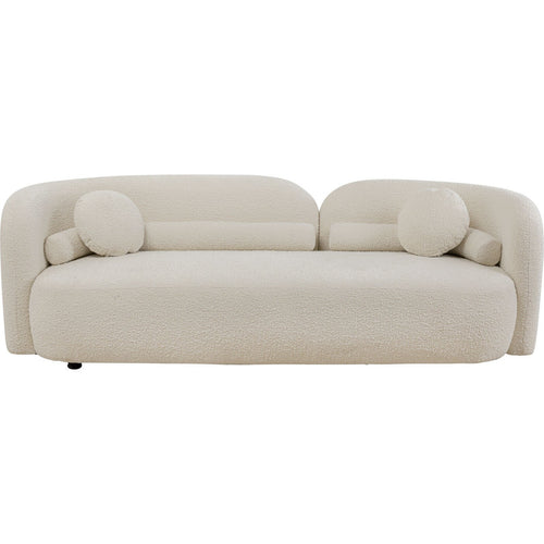 Kare Design Sofa Kelly Boucle 3-Zits creme