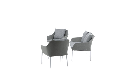 Rebellenclub Loungeset Haze - Wit Grijs