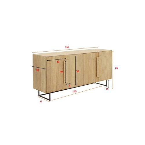 Kare Design Dressoir Mulino 4 deuren