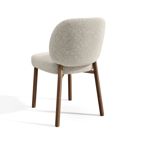 Premium Interiors - Set van 2 stoelen MOKA - fluweel met structuur taupe beige 47cm