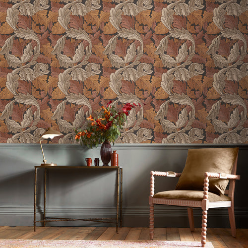 William Morris at Home vliesbehang Acanthus Burnt Orange - vtwonen shop