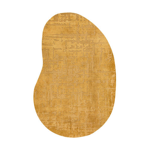 Louis De Poortere binnen & buiten machinewasbaar vloerkleed Structures Baobab van 70% gerecycled PET - geel - 170x235cm
