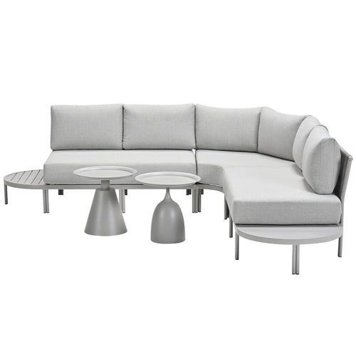 Garden Impressions loungeset Queenstown taupe - 5-delig - vtwonen shop